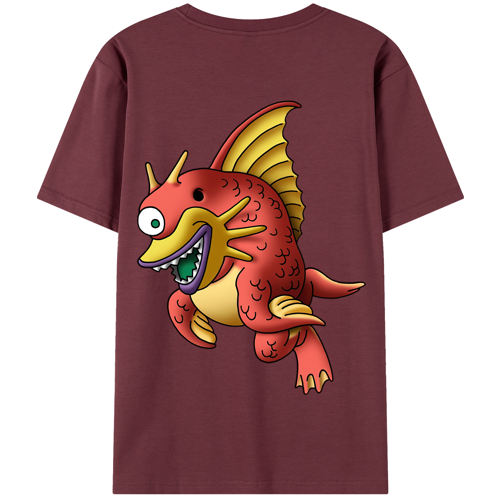 （画像用） ドラゴンクエスト Doragon Kuesuto Dragon Quest 綿100％半袖Tシャツ（背面プリント）